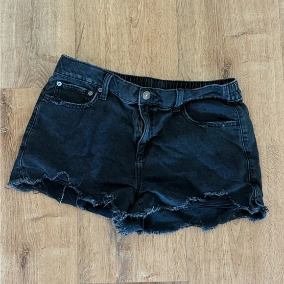 Aerie daydream denim short black (wore for maternity too) - Picture 3 of 4